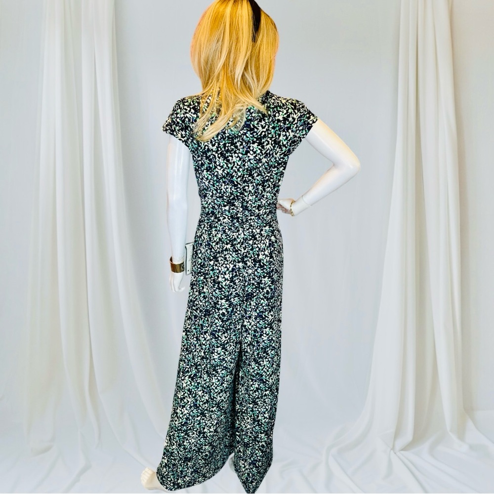 Vince Camuto Printed Twist Front Wide Leg Jumpsuit NWT - Picture 6 of 11